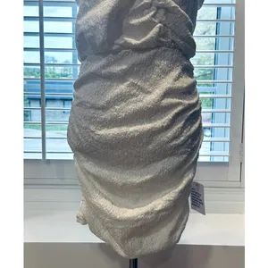 ASOS Women's White Strappy Textured Sleeveless Mini Dress Ruched 6 NWT thumbnail 3