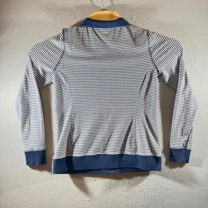 753 | Lauren Ralph Lauren‎ Active Striped Full Zip Track Jacket Navy Womens Med thumbnail 2