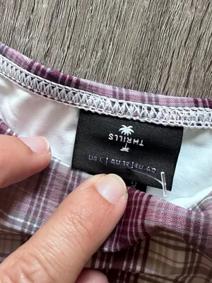 FREE PEOPLE Thrills Good‎ Turn Micro Bikini Bottom Plaid New thumbnail 4