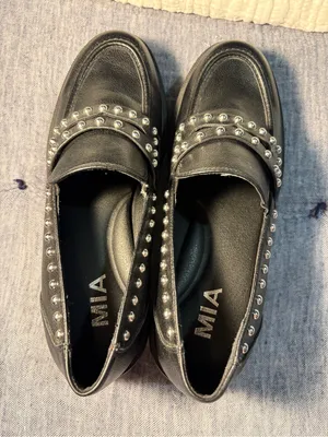 MIA Black Studded Platform Loafers size 6.5 thumbnail 6
