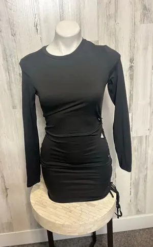 Black night dress Black thumbnail 1
