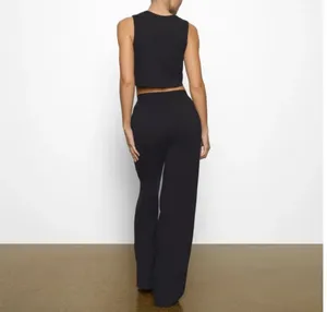 Skims Boyfriend Loose Pants Onyx thumbnail 7