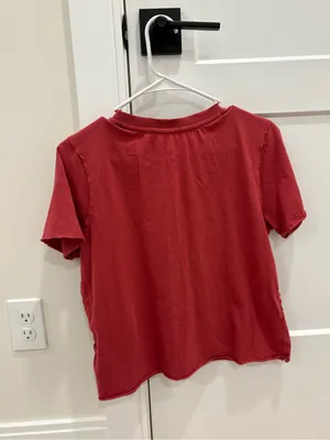 Maeve Red Short-Sleeve Tee with Yellow Pretzel Graphic Size XS thumbnail 5