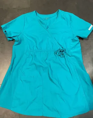 Cherokee Turquoise Active Top Drawstring‎ Waist scubs C-18 thumbnail 1