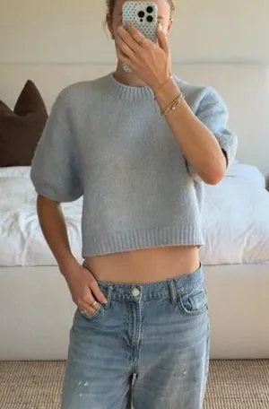 ZARA Crop Sweater Top thumbnail 1