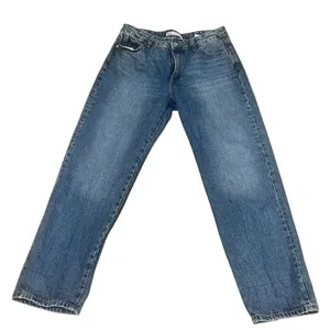 Zara Women's Size 8 Blue Straight Leg Denim Jeans Medium Wash thumbnail 1