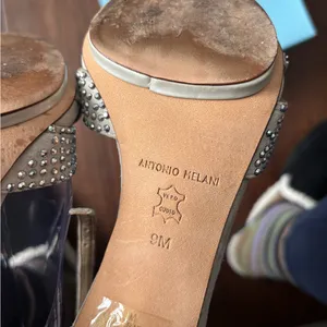 Antonio Melani Macall Chalk Jeweled Ankle-Strap Dress Heel #9 thumbnail 9
