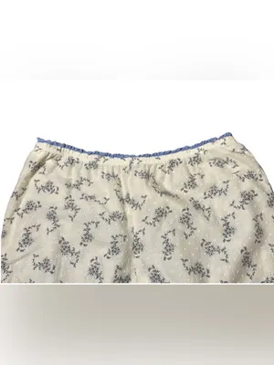 Vintage E By Eloise Anthropologie Swiss Dot Pajama Set Small Toile Floral thumbnail 11