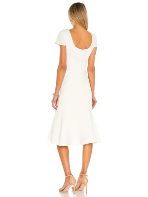 Amanda Uprichard Evalina Dress in Ivory XSmall New Womens Cocktail Sheath thumbnail 2