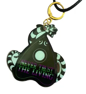 NEW BeetleJuice BeetleJuice Never Trust the Living pendant necklace Boutique thumbnail 1