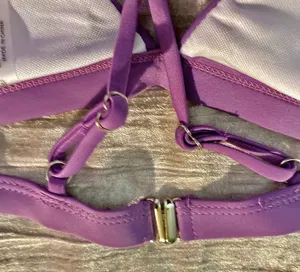 NWOT Plum Purple Small 2 piece bikini. thumbnail 5