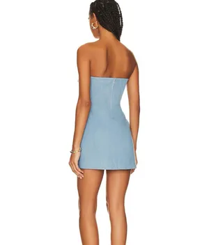 Revolve Lara Denim Mini Dress thumbnail 3