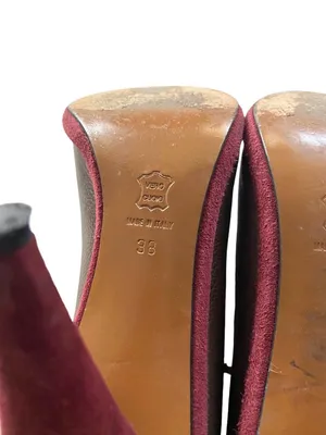 Missoni Designer Leather Ankle Strap Pumps Brown Size 38 Quiet Luxury Boho Glam thumbnail 9