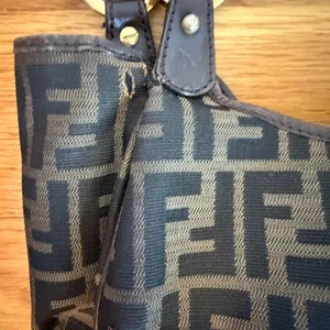 Fendi Tobacco Zucca Canvas and Leather Chef Shopper Tote Vintage thumbnail 11