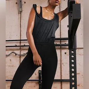FP Movement by Free People Off To‎ The Races Jumpsuit - Size S - Black - NWT thumbnail 13