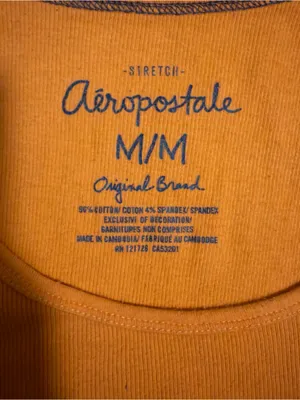 2000s vintage style burnt orange 2012 aéropostale tank top thumbnail 10