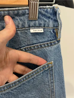 PacSun High Rise Straight Leg Mom Jeans Medium Wash Size 25 thumbnail 5