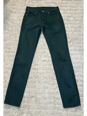 Levi's green 511 Slim Fit garment-dyed stretch denim jeans Water<Less 28x32 thumbnail 1