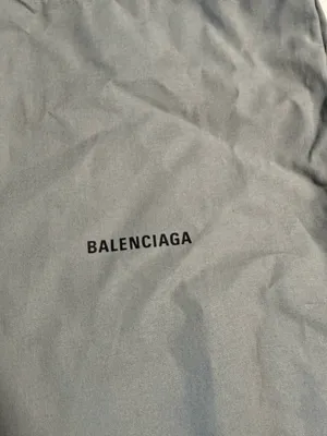 Balenciaga Gray Drawstring Dust Bag with Logo - 15”x9.5” NEW thumbnail 2