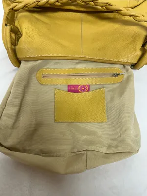 Ombu Leather Mustard Yellow Braided-Handle Shoulder Bag thumbnail 13