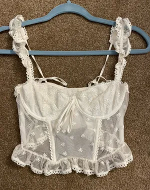Corset top White thumbnail 1