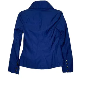 Black Rivet Jacket Size XS Blue Womens Button Up Lined Cotton Blend‎ Hooded Coat thumbnail 8