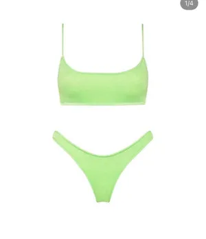 Green Shimmer Triangl Bikini thumbnail 5