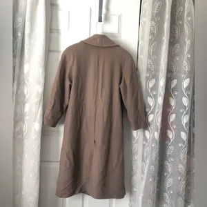 Vintage John Weitz Women Trench Over Coat 100% wool sz 10P minor flaw thumbnail 7