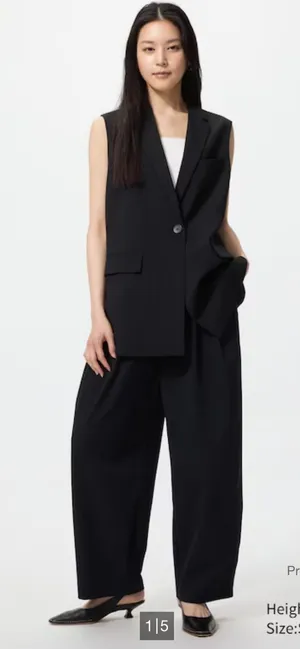 Uniqlo Ultra Stretch Wide Leg Pants Sz XS thumbnail 1