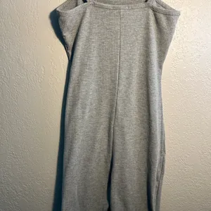 Bozzolo Gray Ribbed One-Piece Bodysuit SZ S Top Minimalist Y2K Petite Sleeveless thumbnail 7