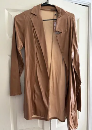 Khaki colored blazer Brown Size 8 thumbnail 1