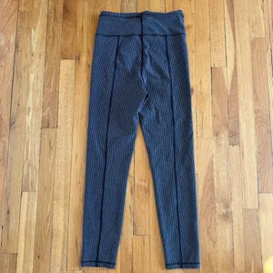 FOR LOVE & LEMONS Payton‎ Ribbed Workout Leggings Grey Large thumbnail 3