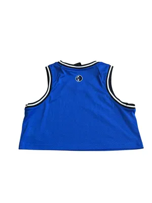 NIKE Women’s Blue Equality Crop Jersey Size Small thumbnail 3