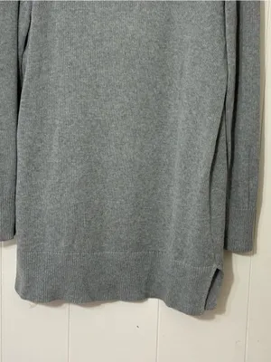 UGG Lauren Cardigan Womens L Gray Longline Open Front Cozy Sweater thumbnail 12