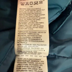 Athleta Downtown Vest Women Large Teal Blue Puffer Down Insulated Winter 599481 thumbnail 7