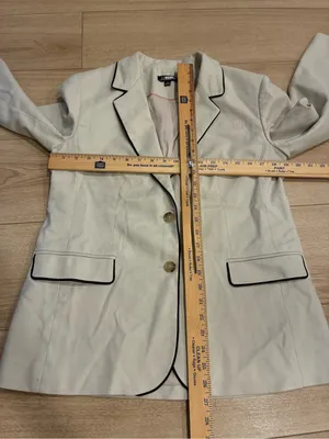 J. Crew Women’s Classic Two Button Blazer Stretch Linen Blend Size 6 thumbnail 4