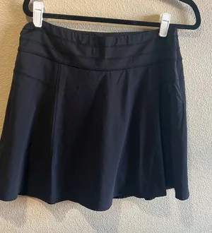 Athleta Black Tennis Summer Casual Skirt with Wide Waistband size 8 athletic gym thumbnail 1