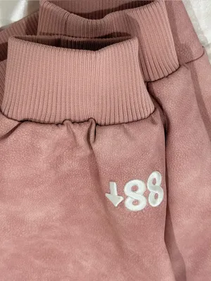 88Rising Pink Faux Leather Bomber Jacket Large Kpop Grunge Y2K Streetwear Edgy thumbnail 12
