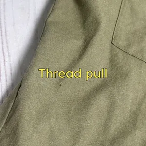 Tuckernuck Med Olive Steele Button Up Utility Blouse Shirt‎ Linen Blend Forest thumbnail 7