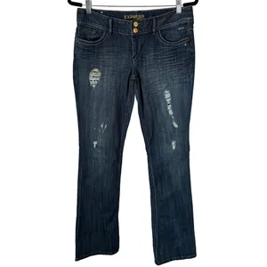 Express Stella Barely Boot Low Rise Jeans Distressed Y2K Indie Sleaze thumbnail 2