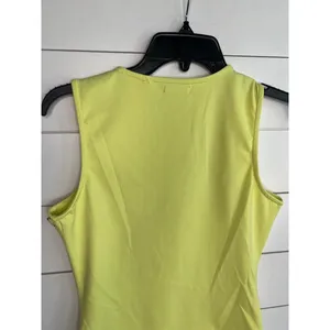 Good American Yellow V Neck Sleeveless Snap Closure GR4850 Bodysuit Large thumbnail 7