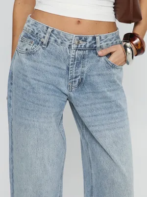 Princess Polly Jeans Straight-Leg thumbnail 2