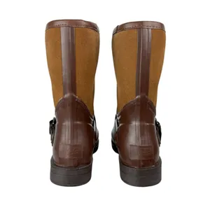 UGG Sivada Boots Sz 9 Chocolate Brown Two Tone Rain Boots Waterproof thumbnail 6