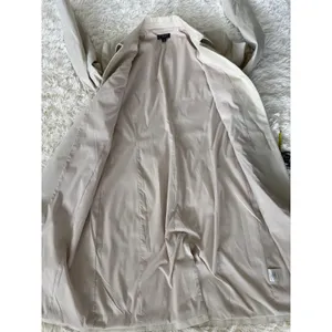 Classiques Entier Vintage Women's Beige Trench‎ Coat, Collared, Size Large thumbnail 6