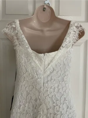 NWT Lulu's‎ Off-White Lace Maxi Dress thumbnail 5