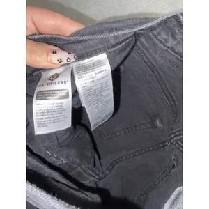 levis ribcage straight ankle black washed jeans 25x27 button fly thumbnail 5