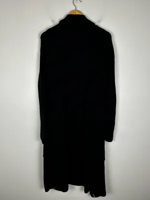 Quince Australian Merino Wool Duster Cardigan Black Sz S thumbnail 10