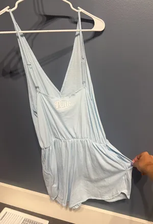 Victoria's Secret PINK Romper Light Blue thumbnail 1