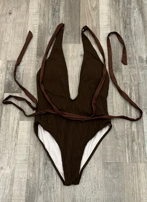 Zaful Plunging Swimsuit thumbnail 1