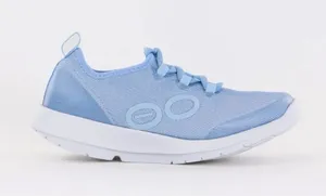 OOFOS Light Blue Knit Slip-On Women's Sneakers thumbnail 1